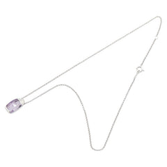 タサキ K18WG ホワイトゴールド アメジスト ネックレス レディース TASAKI 【中古】