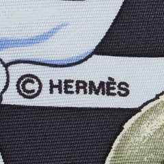 エルメス カレ90 Fleurs de L'Opera オペラの花 スカーフ グレー ピンク マルチカラー シルク レディース HERMES 【中古】