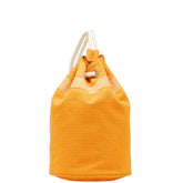 エルメス サックマリーン レシーフMM ワンショルダーバッグ オレンジ コットン レディース HERMES 【中古】