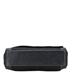 ヴェルサーチェ ショルダーバッグ ブラック レザー ポリエステル レディース VERSACE 【中古】