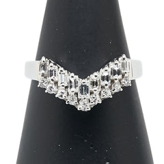 ノーブランド Pt900 プラチナ ダイヤ0.34ct リング 指輪 レディース no brand 11号 【中古】