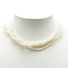 ノーブランド 淡水パール ネックレス ホワイト メタル レディース no brand 【中古】