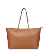 マイケルコース チェーン トートバッグ ブラウン レザー レディース Michael Kors 【中古】