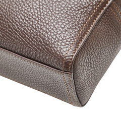 ジバンシー ロゴ セカンドバッグ ブラウン レザー レディース Givenchy 【中古】