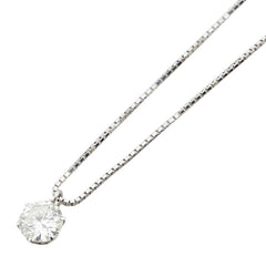 Pt900 プラチナ Pt850 プラチナ ダイヤ0.507ct ベネチアンチェーン ネックレス レディース 【中古】