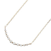 K10YG イエローゴールド ダイヤ ネックレス レディース 【中古】