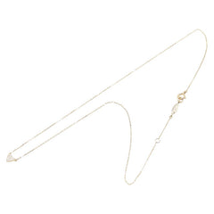 K18YG イエローゴールド ダイヤ0.05ct ハート ネックレス レディース 【中古】