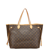 ルイ ヴィトン モノグラム ネヴァーフルGM トートバッグ ショルダーバッグ M40157 ブラウン PVC レザー レディース LOUIS VUITTON 【中古】