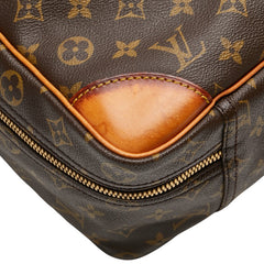 ルイ ヴィトン モノグラム ポルトドキュマン ヴォワヤージュ ビジネスバッグ M53361 ブラウン PVC レザー メンズ LOUIS VUITTON 【中古】