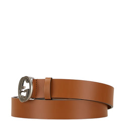 グッチ インターロッキングG ベルト サイズ:105/42 546389 ブラウン レザー メンズ GUCCI 【中古】