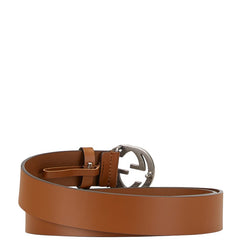 グッチ インターロッキングG ベルト サイズ:105/42 546389 ブラウン レザー メンズ GUCCI 【中古】
