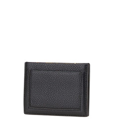 セリーヌ ロゴ カードケース ブラック レザー レディース CELINE 【中古】