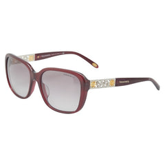 ティファニー ラインストーン サングラス TF4120-B-F ブラウン プラスチック レディース TIFFANY&Co. 【中古】