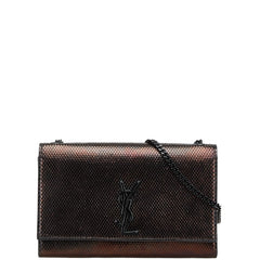 サンローラン チェーン ショルダーバッグ 364021 ブラック パイソン レディース SAINT LAURENT 【中古】