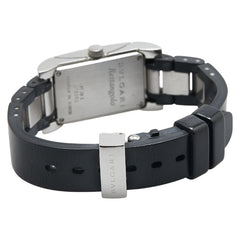 ブルガリ レッタンゴロ 腕時計 RT39S クオーツ ブラック文字盤 ステンレススチール ラバー レディース BVLGARI 【中古】