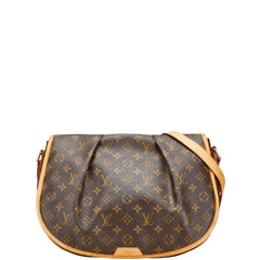 ルイ ヴィトン モノグラム メニルモンタンMM 斜めがけ ショルダーバッグ M40473 ブラウン PVC レザー レディース LOUIS VUITTON 【中古】