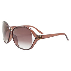 グッチ ラブリー ハート インターロッキングG サングラス GG3525/K/S ブラウン プラスチック レディース GUCCI 【中古】