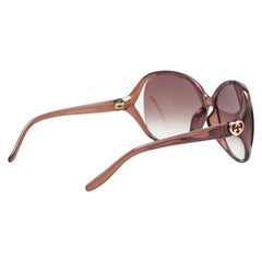 グッチ ラブリー ハート インターロッキングG サングラス GG3525/K/S ブラウン プラスチック レディース GUCCI 【中古】