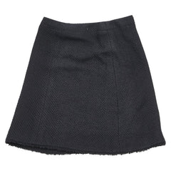 シャネル ココマーク スカート サイズ:44 P28295V18282 ブラック シルク コットン レディース CHANEL 【中古】
