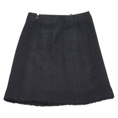 シャネル ココマーク スカート サイズ:44 P28295V18282 ブラック シルク コットン レディース CHANEL 【中古】