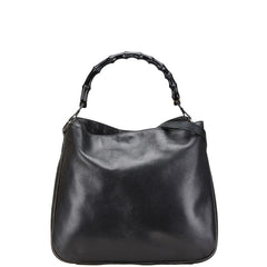 グッチ バンブー ハンドバッグ ショルダーバッグ 2WAY 0011577 ブラック レザー レディース GUCCI 【中古】