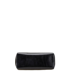 グッチ オールドグッチ ハンドバッグ 406 000 1081 ブラック ゴールド レザー レディース GUCCI 【中古】