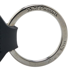 ドルチェアンドガッバーナ キーホルダー BP2500 ホワイト グリーン キャンバス レザー メンズ DOLCE&GABBANA 【中古】