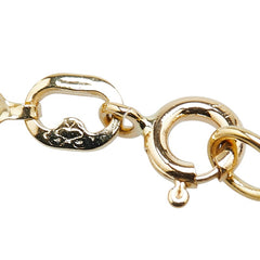 K18YG イエローゴールド ハート 星 スター チェーン ブレスレット レディース 【中古】