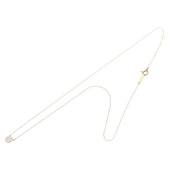 K18YG イエローゴールド ダイヤ0.11ct ネックレス レディース 【中古】