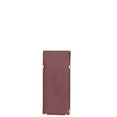 カルティエ マストライン メガネケース ワインレッド ボルドー レザー レディース CARTIER 【中古】