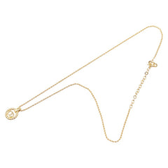 ディオール CDロゴ ラウンド サークル ネックレス ゴールド メッキ レディース Dior 【中古】