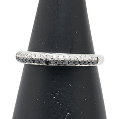 K18WG ホワイトゴールド ダイヤ0.28ct リング 指輪 レディース 12号 【中古】