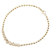 K18YG イエローゴールド ダイヤ0.30ct ブレスレット レディース 【中古】