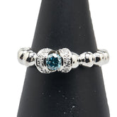Pt900 プラチナ ダイヤ0.21ct ダイヤ0.07ct リング 指輪 レディース 13号 【中古】
