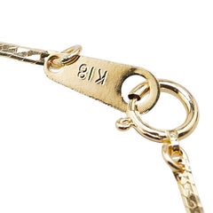 K18YG イエローゴールド ダイヤ0.02ct ハート モチーフ ブレスレット レディース 【中古】