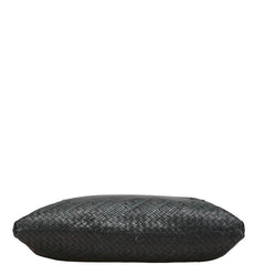 ボッテガヴェネタ イントレチャート トートバッグ ワンショルダーバッグ 2WAY ブラック グリーン レザー メンズ BOTTEGAVENETA 【中古】