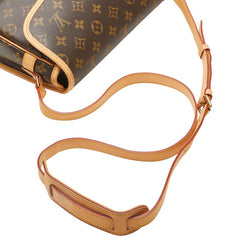 ルイ ヴィトン モノグラム ソローニュ ショルダーバッグ M42250 ブラウン PVC レザー レディース LOUIS VUITTON 【中古】