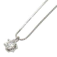 タサキ Pt900 プラチナ Pt850 プラチナ ダイヤ0.33ct プチ ネックレス レディース TASAKI 【中古】