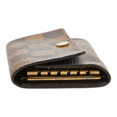 ルイ ヴィトン ダミエ ミュルティクレ6 キーケース N62630 ブラウン PVC レザー レディース LOUIS VUITTON 【中古】