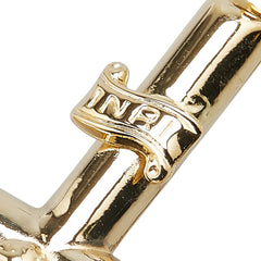 K18YG イエローゴールド クロス 十字架 キリスト モチーフ INRI ペンダントトップ メンズ 【中古】