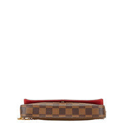 ルイ ヴィトン ダミエ ポシェット フェリシー チェーン ショルダーバッグ N40492 ブラウン PVC レディース LOUIS VUITTON 【中古】