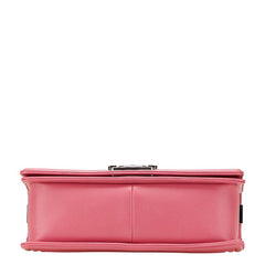 シャネル マトラッセ ボーイシャネル ココマーク チェーン ショルダーバッグ ピンク ラムスキン レディース CHANEL 【中古】