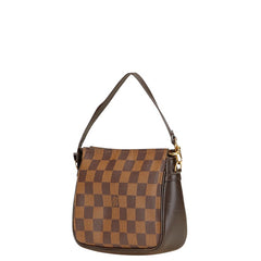 ルイ ヴィトン ダミエ トゥルース メイクアップ ポーチ ハンドバッグ N51982 ブラウン PVC レザー レディース LOUIS VUITTON 【中古】