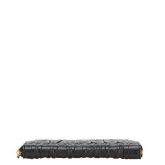 プラダ ナッパゴーフル 長財布 ブラック レザー レディース PRADA 【中古】