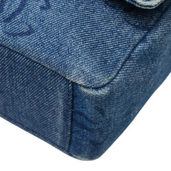 シャネル ココマーク ショルダーバッグ インディゴブルー デニム レディース CHANEL 【中古】