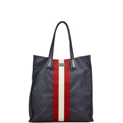 バリー トートバッグ グレー マルチカラー ナイロン レザー メンズ BALLY 【中古】