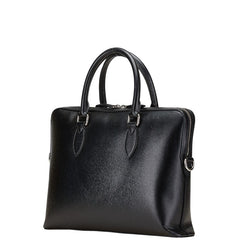 バーバリー ロゴ ショルダーバッグ ブラック レザー レディース BURBERRY 【中古】