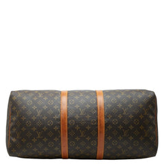 ルイ ヴィトン モノグラム キーポル55 ボストンバッグ トラベルバッグ M41424 ブラウン PVC レザー レディース LOUIS VUITTON 【中古】