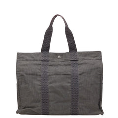 エルメス エールライントートGM トートバッグ ハンドバッグ グレー キャンバス レディース HERMES 【中古】