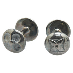 ルイ ヴィトン ブトン ドゥ マンシェット カフス カフリンクス M30976 シルバー SV925 シルバー メンズ LOUIS VUITTON 【中古】